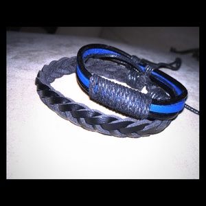 Leatherette bracelets